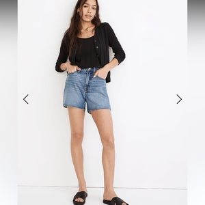 Madewell The Curvy Perfect Jean Short in Burnett Wash: TENCEL™ Denim Edition